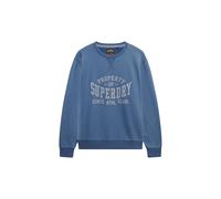 Superdry & Co Sweat-shirt 'Athletic Essentials' bleu-gris / blanc, Taille M