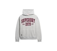 Superdry & Co Sweat-shirt 'Athletic Essentials' gris chiné / lie de vin, Taille L