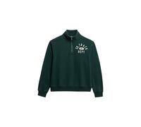 Superdry & Co Sweat-shirt 'Athletic Essentials' vert foncé / blanc, Taille XXL