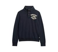 Superdry Vintage Athletic Henley Sweatshirt Bleu S Homme