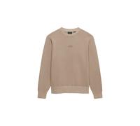 Superdry Micro Logo Crew Sweatshirt Beige M Homme