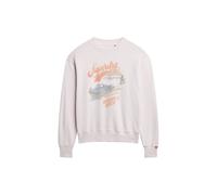 Superdry Souvenir Graphic Loose Sweatshirt Rose L Femme