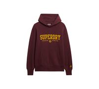 Superdry & Co Sweat-shirt 'Code' orange / lie de vin, Taille XXL