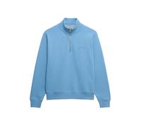 Superdry Essential Logo Embroidered Half Zip Sweatshirt Bleu M Femme