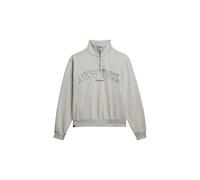 Superdry & Co Sweat-shirt 'Essentials' gris chiné / sapin / blanc cassé, Taille S-M