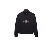 Sweatshirt à col rond zippé femme Superdry Athletic Essentials Graphic Bleu XS