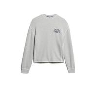 Superdry & Co Sweat-shirt 'Essentials' marine / gris chiné, Taille M