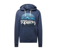 Superdry Sweatshirt reat Outdoors Graphic Hood Vintage Navy Marl L Homme, Bleu Marine Vintage (Vintage Navy Marl), L