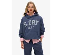 Superdry Athletic Essential Relaxed Hoodie Bleu M Femme