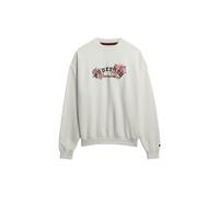 Superdry & Co Sweat-shirt 'Night Garden' rose / noir / blanc cassé, Taille L