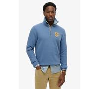 Superdry & Co Sweat-shirt 'SD&Co' bleu-gris / jaune, Taille M