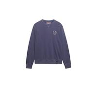 Superdry & Co Sweat-shirt 'The Merchant Store' beige / marine, Taille L