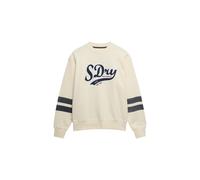 Superdry & Co Sweat-shirt 'Varsity' crème / marine / rouge, Taille M