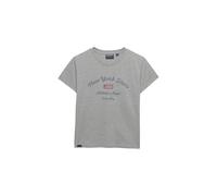 Superdry & Co T-shirt 'ATH ESS' gris / gris chiné / rouge, Taille L
