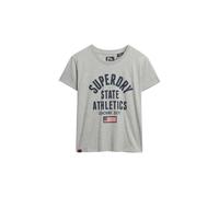 Superdry & Co T-shirt 'Athletic' bleu marine / gris chiné / rouge, Taille L