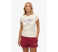 Superdry & Co T-shirt 'Athletic Essential' bleu / blanc cassé, Taille S