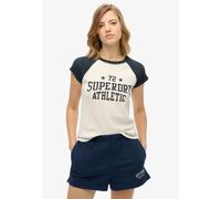 Superdry & Co T-shirt 'Athletic Essentials' crème / bleu marine, Taille L