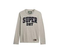Superdry Vintage Athletic Long Sleeve T-shirt Gris M Homme