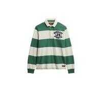 Superdry Vintage Athletic Rugby Long Sleeve Polo Vert S Homme