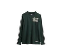 Superdry & Co T-Shirt 'ATHLETIC' sapin / blanc, Taille S