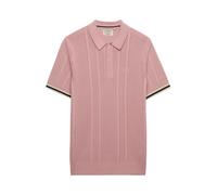 Superdry Knitted Texture Short Sleeve Polo Rose S Homme