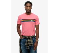 Superdry Outdoor Stripe Logo Rlxd Short Sleeve T-shirt Rose XL Homme