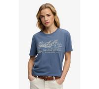 T-shirt femme Superdry Industry Worker Bleu S