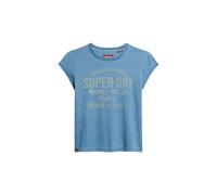 Superdry Indigo Workwear Cap Short Sleeve T-shirt Bleu S Femme