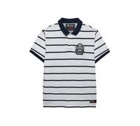 Superdry Crest Stripe Short Sleeve Polo Blanc 2XL Homme