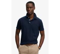 Superdry Classic Cotton Linen Short Sleeve Polo Bleu XL Homme