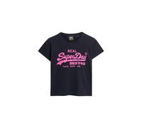Superdry & Co T-shirt bleu marine / violet néon, Taille S