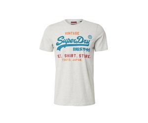Superdry & Co T-Shirt 'Cali' bleu / gris chiné / orange / rouge, Taille XXL