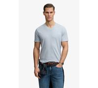 Superdry Classic Cotton Linen Vee Short Sleeve V Neck T-shirt Bleu 3XL Homme