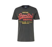 Superdry & Co T-Shirt 'CLASSIC VL HERITAGE' jaune / sapin / rouge sang, Taille S