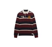 Superdry & Co T-Shirt curry / lie de vin / noir / blanc, Taille L