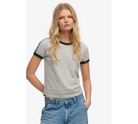 Superdry & Co T-shirt gris / gris chiné / vert foncé / melon, Taille XS