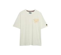 Superdry Heritage Biker Loose Fit Short Sleeve T-shirt Blanc M Homme