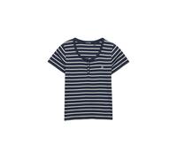 Superdry Athletic Essential Button Down Short Sleeve T-shirt Bleu M Femme