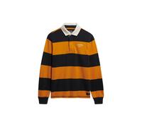 Superdry Vintage Athletic Stripe Rugby Long Sleeve T-shirt Jaune,Bleu S Homme