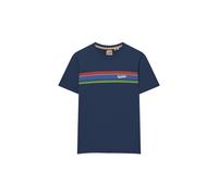 Superdry Outdoor Stripe Logo Rlxd Short Sleeve T-shirt Bleu XL Homme