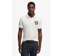 Polo à écusson Superdry Blanc XL