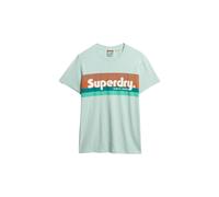 Superdry & Co T-Shirt pétrole / menthe / mandarine / blanc, Taille L