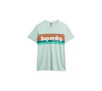 Superdry & Co T-Shirt pétrole / menthe / mandarine / blanc, Taille M