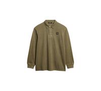 Superdry Contrast Stitch Long Sleeve Polo Vert M Homme