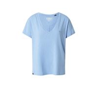 Superdry T-shirt Studios Slub brodé col V manches courtes Bleu M Femme