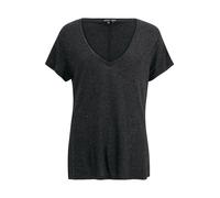 Superdry Studios Slub Embroidered Vee Short Sleeve T-shirt Noir S Femme