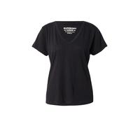 Superdry Studios Slub Emb Vee Short Sleeve T-shirt Noir S Femme