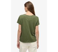 Superdry Studios Slub Embroidered Vee Short Sleeve T-shirt Vert XL Femme