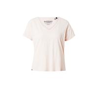 Superdry Studios Slub Emb Vee Short Sleeve T-shirt Beige XL Femme