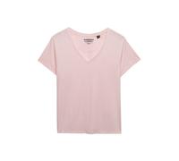 Superdry Studios Slub Embroidered Vee Short Sleeve T-shirt Rose L Femme
